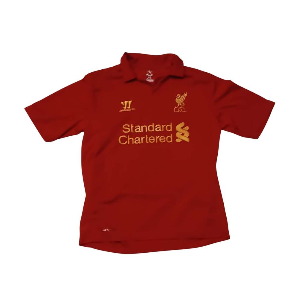 Liverpool Home Warrior Soccer Polo Jersey Men's L Garrard 8